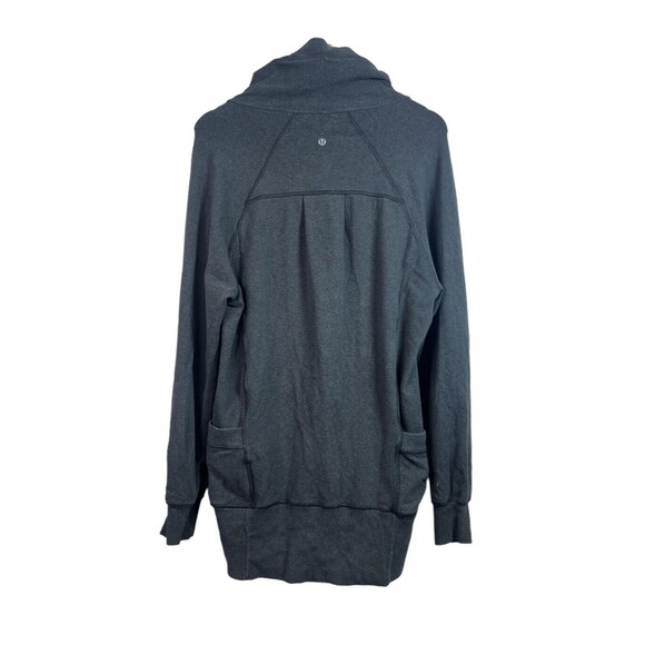 Lululemon Refresh Snap Up Grey Sweatshirt Jacket Size 8 Workout Yoga - Picture 2 of 12